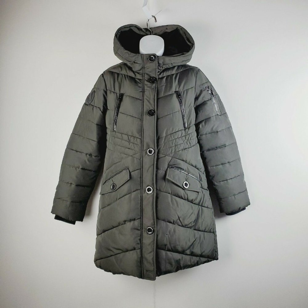 Diesel Womens Olive Green Full Zip Hooded Jacket